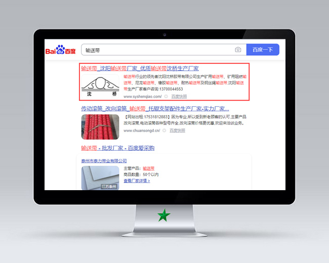 輸送帶廠家網站優(yōu)化案例